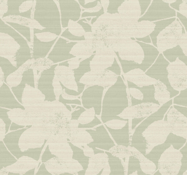 Solange Sage Botanical Wallpaper