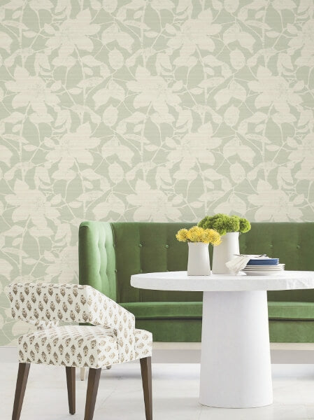 Solange Sage Botanical Wallpaper