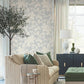 Solange Light Blue Botanical Wallpaper