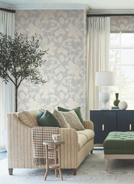 Solange Light Blue Botanical Wallpaper