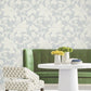 Solange Light Blue Botanical Wallpaper