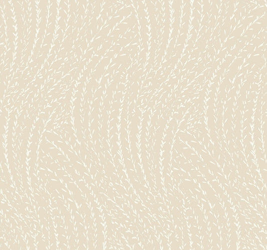Willow Song Wheat Botanical Wallpaper