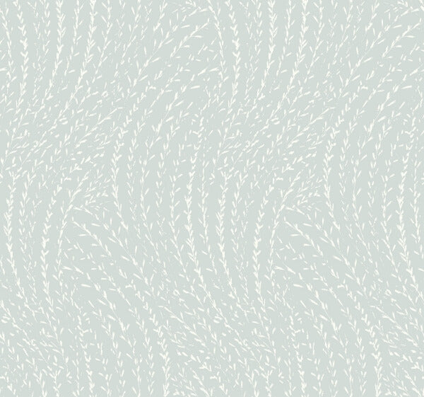 Willow Song Light Blue Botanical Wallpaper