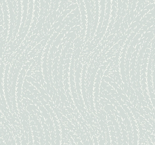Willow Song Light Blue Botanical Wallpaper
