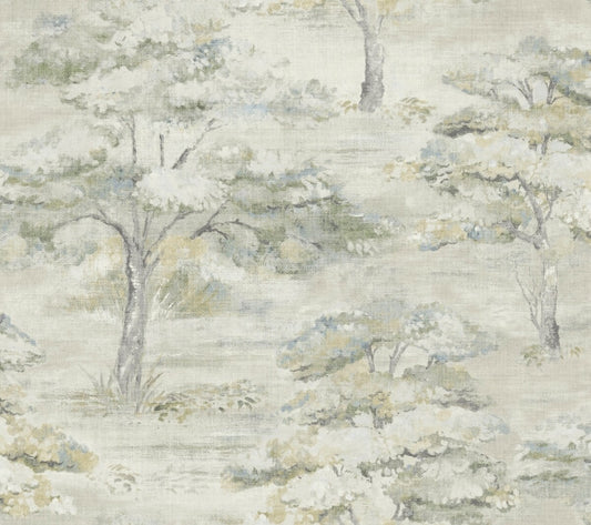 Moreno Slate Woodland Wallpaper