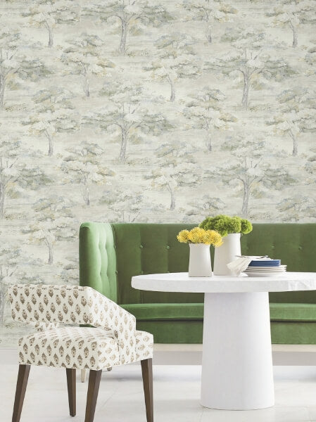 Moreno Slate Woodland Wallpaper