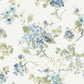 Veiled Garden Sky Blue Floral Wallpaper