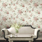 Veiled Garden Rose Floral Wallpaper
