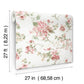 Veiled Garden Pink Floral Wallpaper