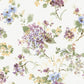 Veiled Garden Plum Floral Wallpaper