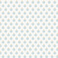 Serene Villa Teal Floral Stamp Wallpaper