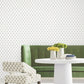 Serene Villa Stone Floral Stamp Wallpaper