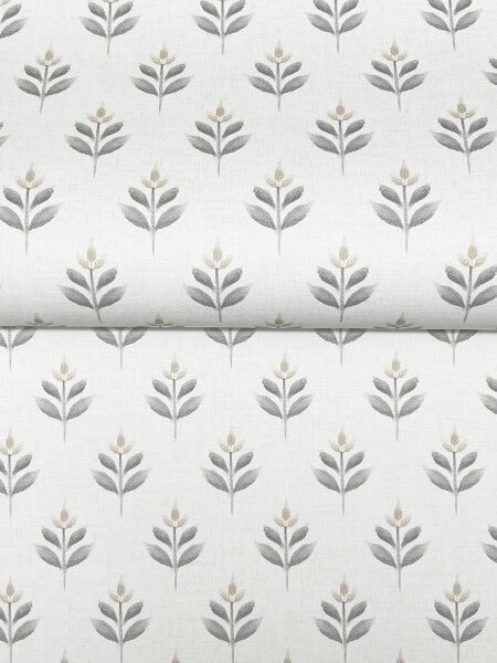 Serene Villa Stone Floral Stamp Wallpaper
