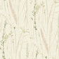 Meadow Splendor Salmon Botanical Wallpaper