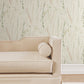 Meadow Splendor Salmon Botanical Wallpaper