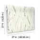 Meadow Splendor Charcoal Botanical Wallpaper