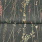 Meadow Splendor Black Botanical Wallpaper