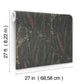 Meadow Splendor Black Botanical Wallpaper