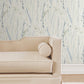 Meadow Splendor Blue Botanical Wallpaper