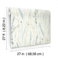 Meadow Splendor Blue Botanical Wallpaper