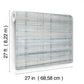 Vanishing Point Blue Striated Wallpaper