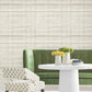 Vanishing Point Neutral Striated Wallpaper