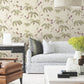 Cillian Plum Botanical Bird Trail Wallpaper