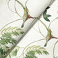 Cillian Green Botanical Bird Trail Wallpaper