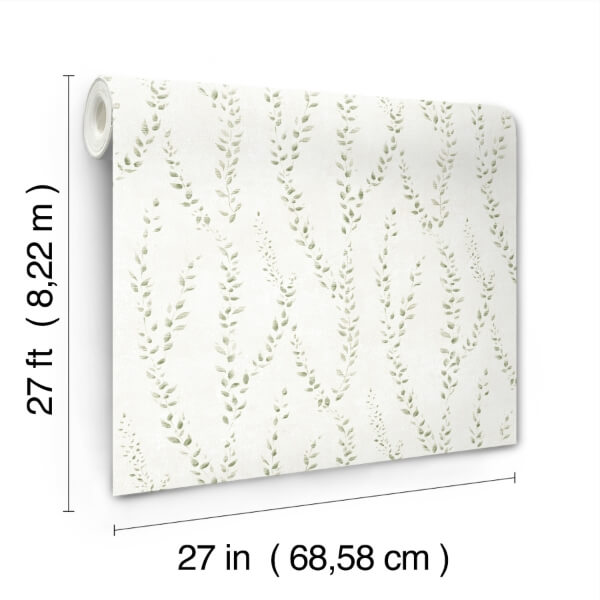 Alpenrose Moss Vine Wallpaper