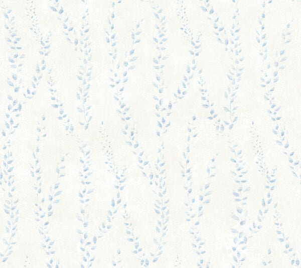 Alpenrose Sky Blue Vine Wallpaper