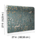 Aspen Teal & Brown Wallpaper