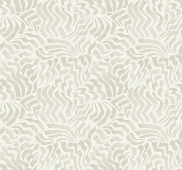 Zora Wave Light Grey Wallpaper