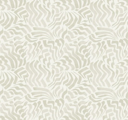 Zora Wave Light Grey Wallpaper