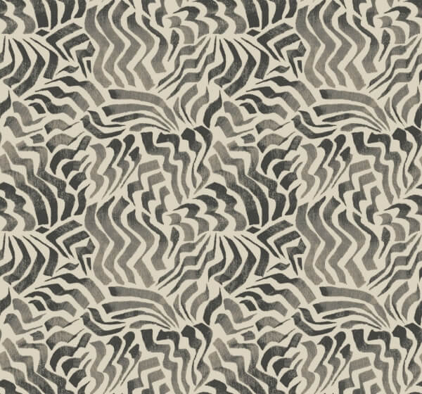 Zora Wave Charcoal Wallpaper