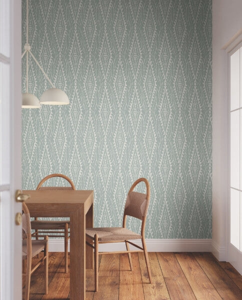 Rousseau Paperweave Sage Wallpaper