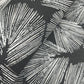 Elora Leaf Black Wallpaper