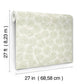 Elora Leaf Green Wallpaper