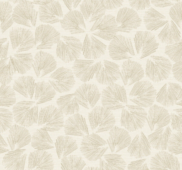Elora Leaf Gold Wallpaper