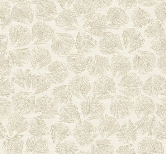 Elora Leaf Gold Wallpaper