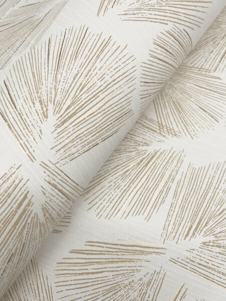 Elora Leaf Gold Wallpaper