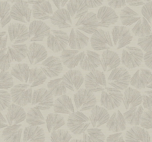 Elora Leaf Taupe Wallpaper