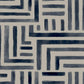 Painterly Labyrinth Navy Wallpaper