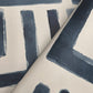 Painterly Labyrinth Navy Wallpaper