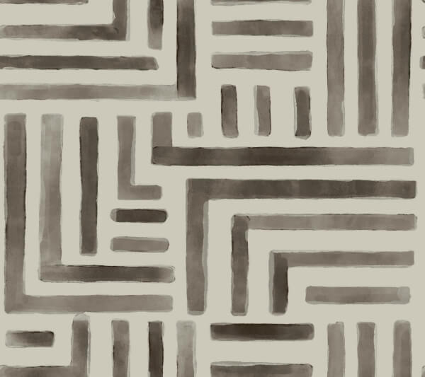 Painterly Labyrinth Warm Neutral Wallpaper