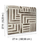 Painterly Labyrinth Warm Neutral Wallpaper
