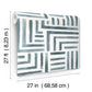 Painterly Labyrinth Aqua Wallpaper