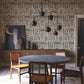Painterly Labyrinth Charcoal Wallpaper