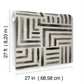 Painterly Labyrinth Charcoal Wallpaper