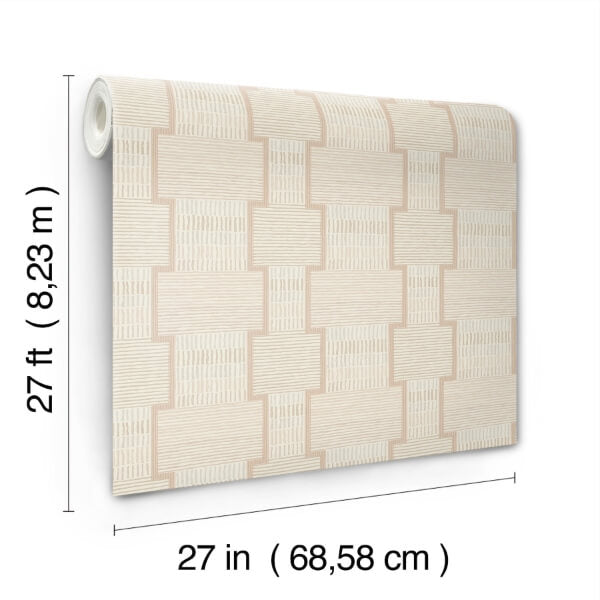 La Broderie Blush Wallpaper