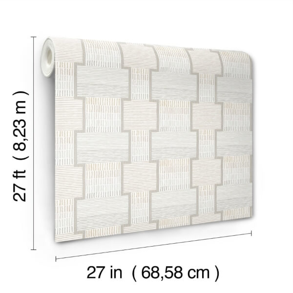 La Broderie Grey Wallpaper
